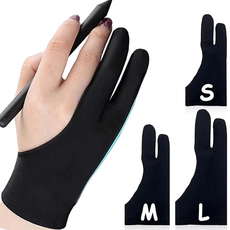 Drawing Glove Artist - Guanto da pittura anti-tocco a due