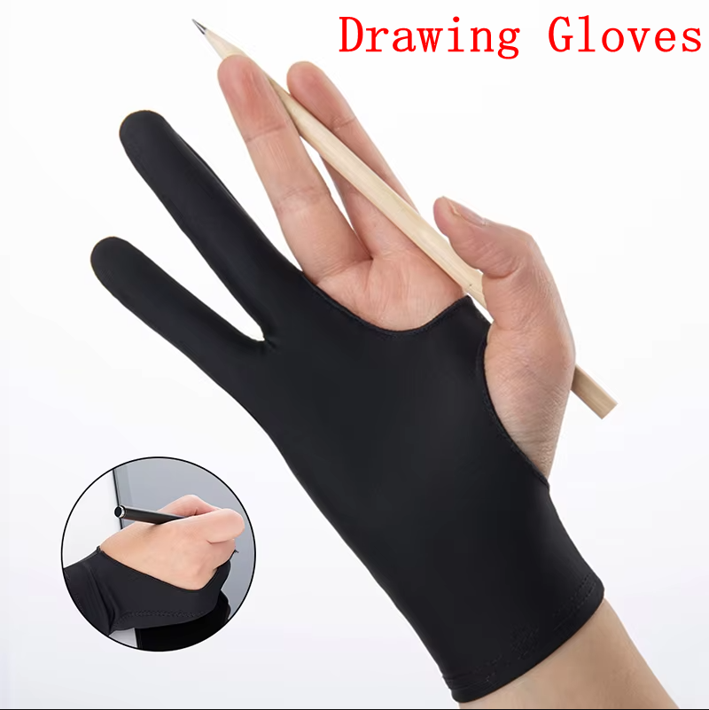 Drawing Glove Artist - Guanto da disegno antivegetativo a due