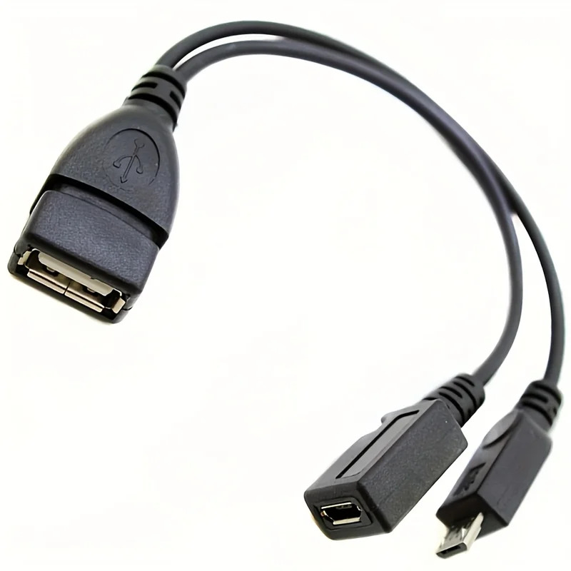 Tablet Tech Accessories - Adattatore splitter da USB a micro