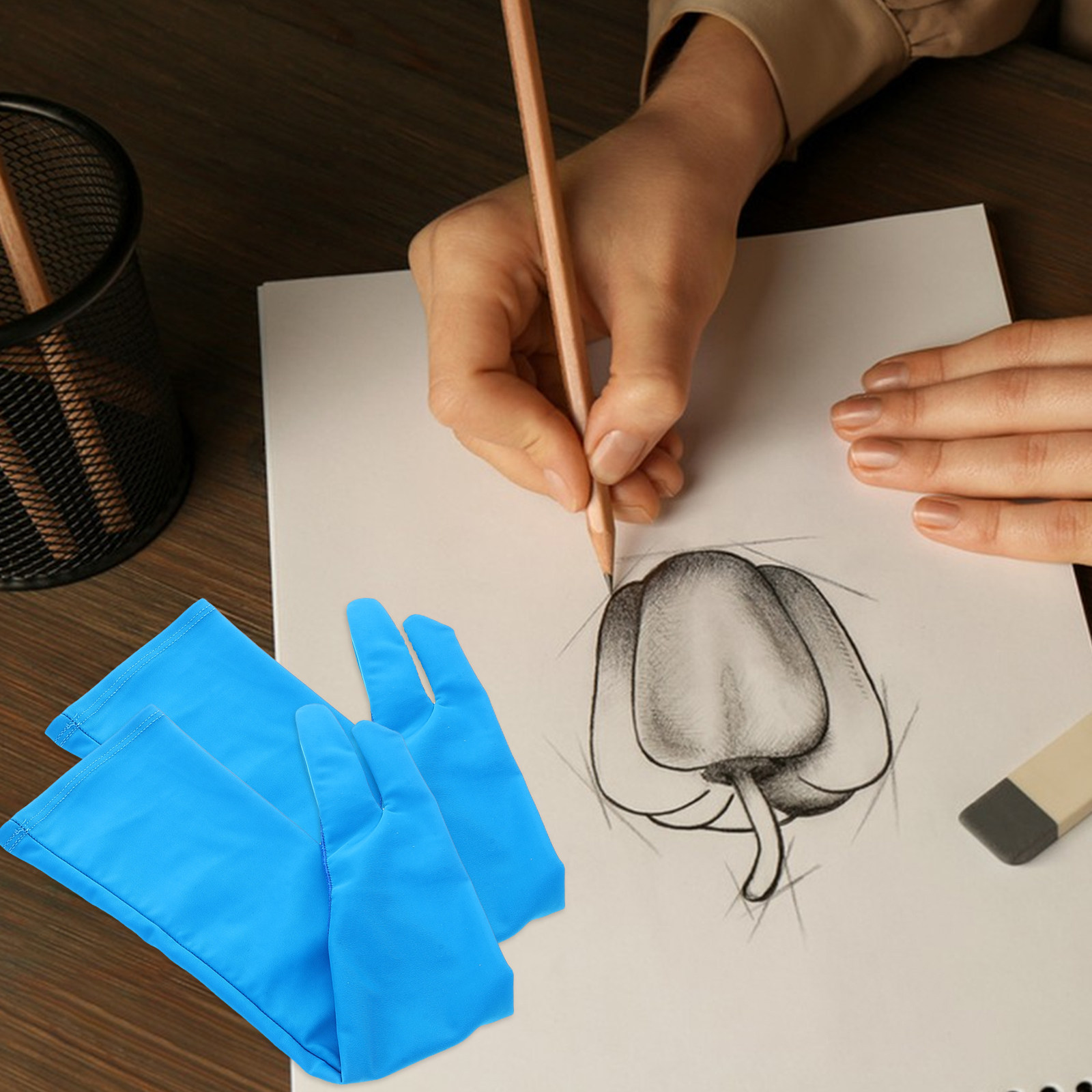 Drawing Glove Artist - 1 paio di guanti traspiranti a