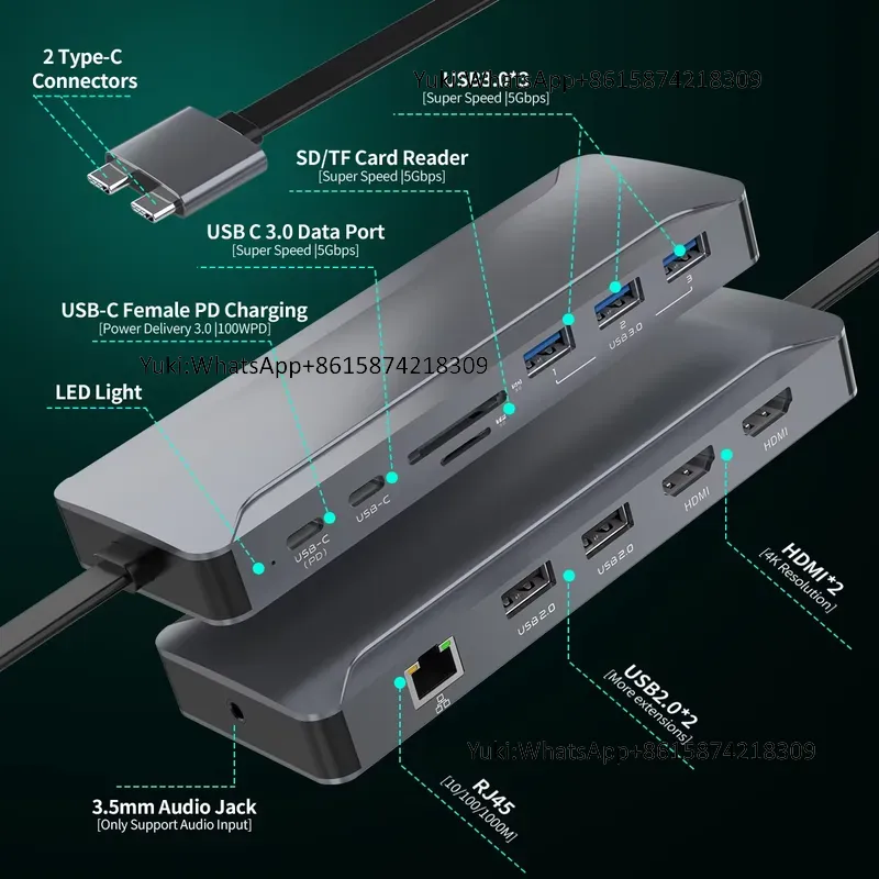 Docking Station USB C 5-in-1 c - Usb Hub Type C recensione e prezzo
