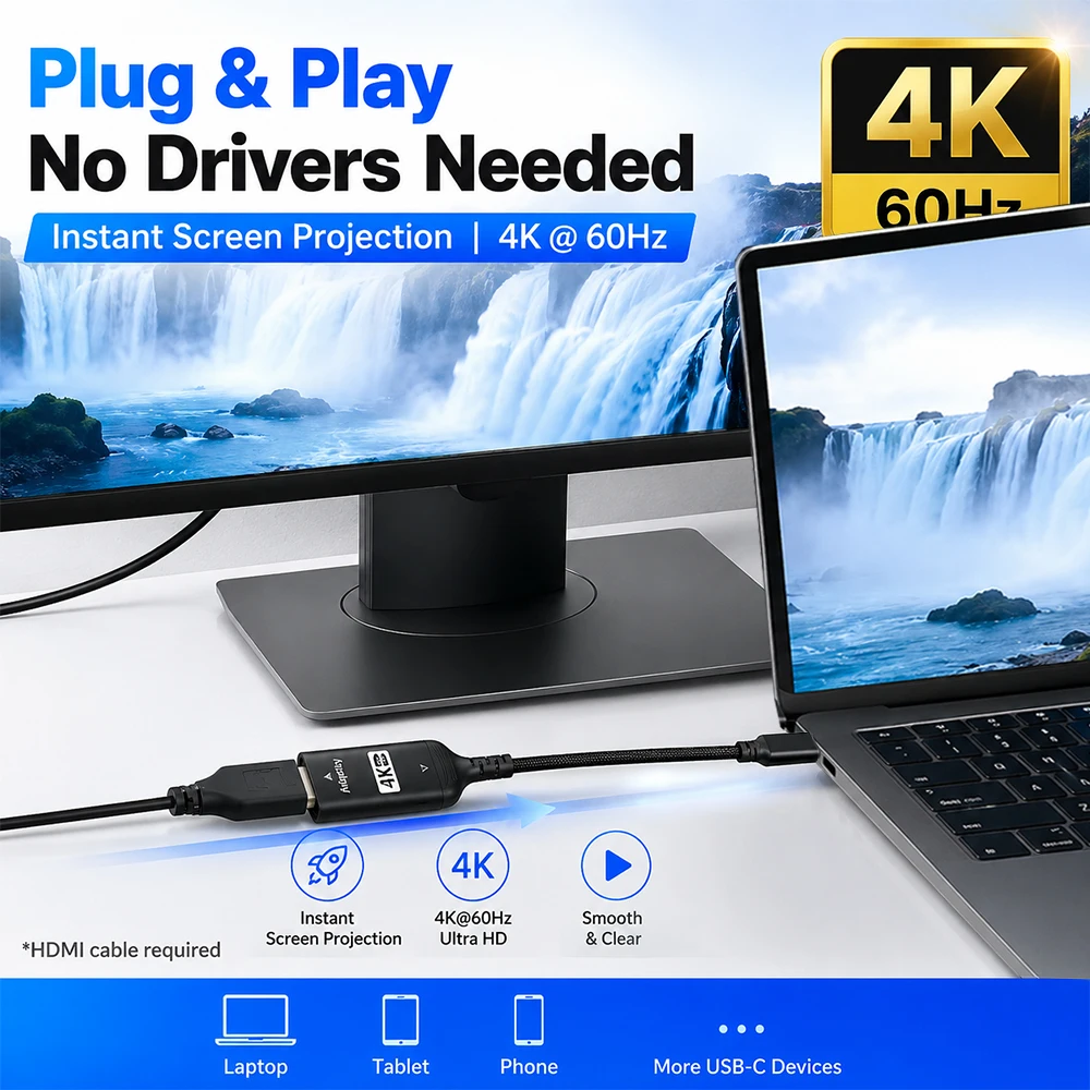 Adattatore USB C a HDMI 4K@60H - Hdmi Adapter Tablet recensione e prezzo