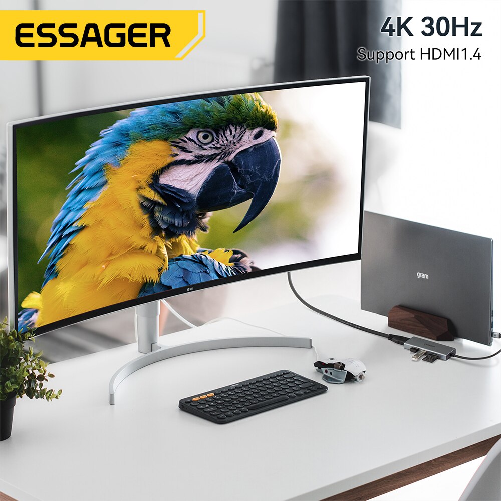 Essager 5 in 1 USB C HUB HDMI- - Hdmi Adapter Tablet recensione e prezzo