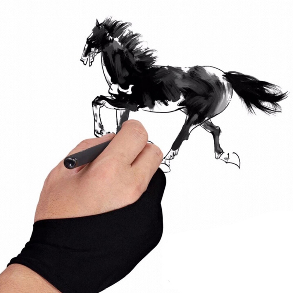 Guanto artista nero a 2 dita a - Drawing Glove Artist recensione e prezzo